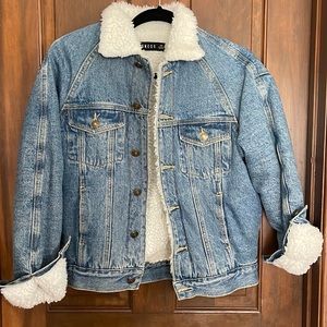 Princess Polly Sherpa denim jacket